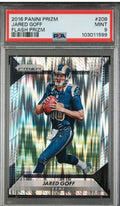 2016 Panini Prizm Jared Goff Rookie RC #208 Flash Prizm PSA 9 Mint
