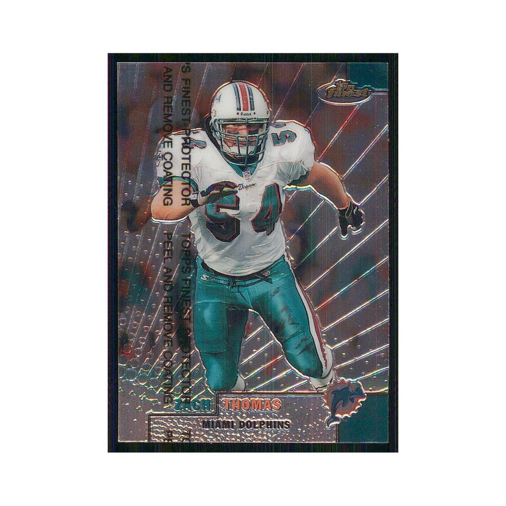 1999 Topps Finest w Coating Zach Thomas Dolphins 107