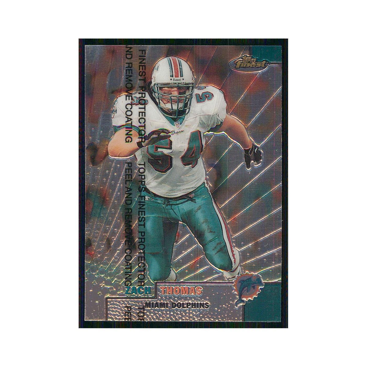 1999 Topps Finest w Coating Zach Thomas Dolphins 107